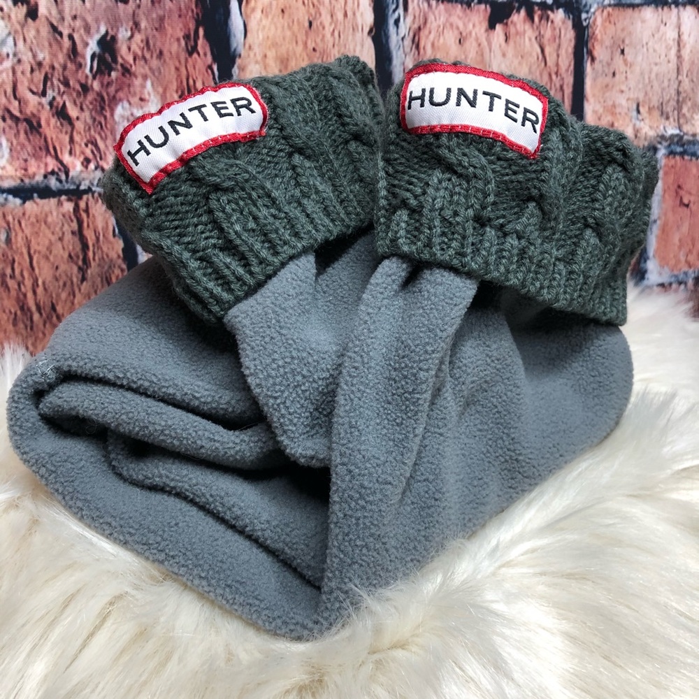 🌱 Hunter Cable Knitted Cuff Tall Boot Socks